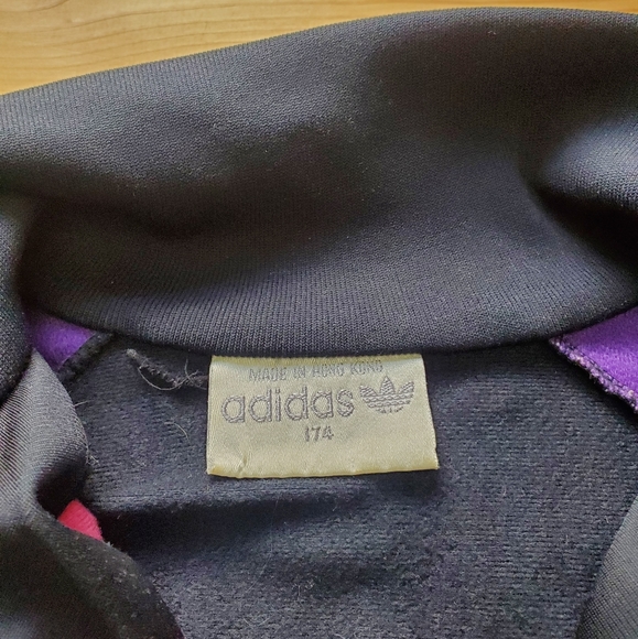 Vintage adidas Women's Purple and Pink Jacket - Picture 4 of 6